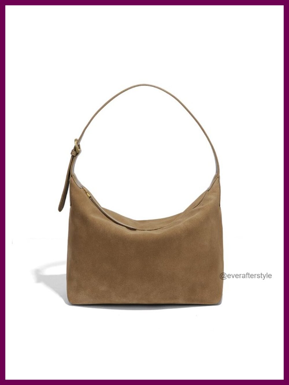 Faux Suede Hobo Bag for Women Medium Shoulder Crossbody Purse